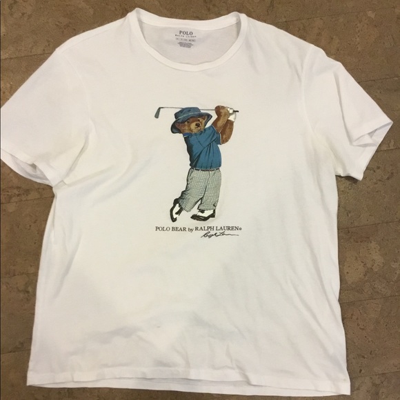 polo bear golf t shirt